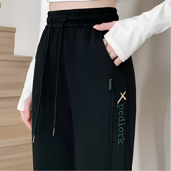 【秋冬百搭卫裤】新款休闲运动裤女加绒加厚高腰宽松哈伦裤显瘦裤子