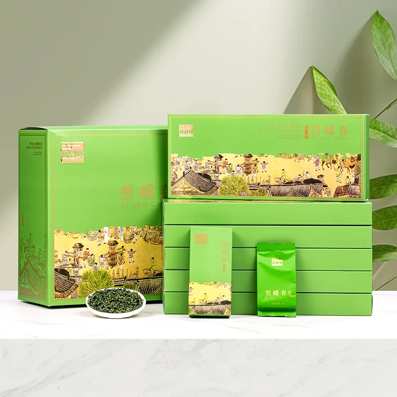 绿茶新茶 碧螺春 烟条茶叶礼盒装 50g*2条 送礼