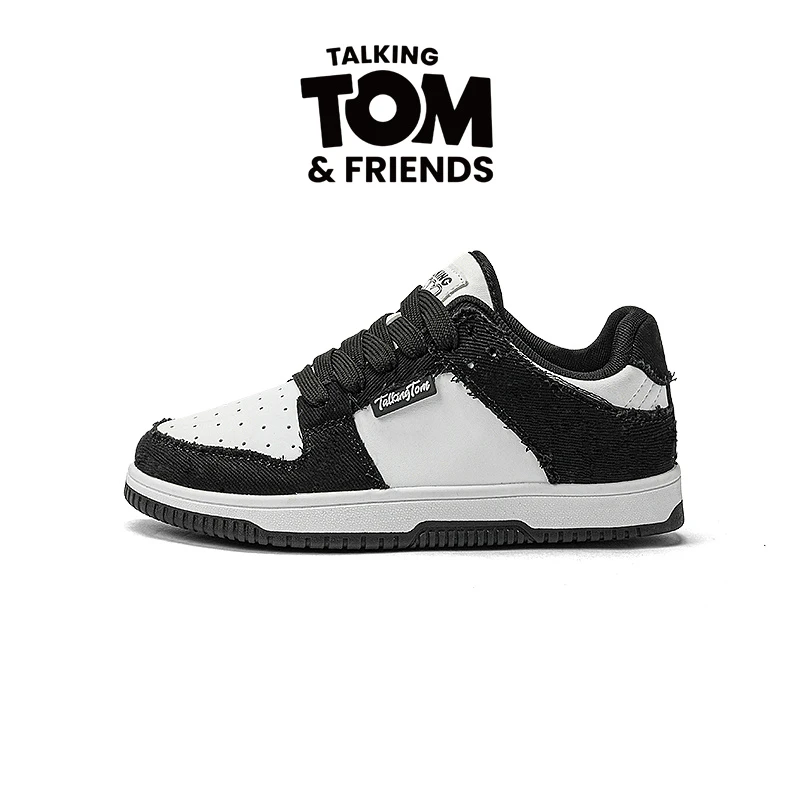 TALKING TOM/汤姆猫男女款小白鞋百搭复古经典低帮板鞋时尚潮流鞋