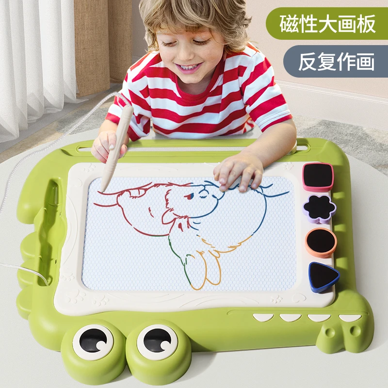 写字板儿童家用宝宝画画板可磁性涂鸦小孩幼儿3岁玩具不脏手画笔