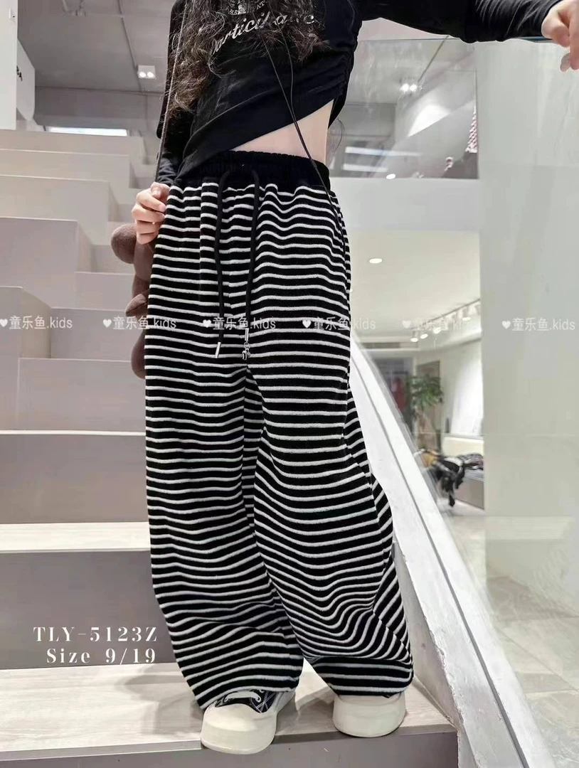 《昊妈家》洋气百搭撞色时尚 裤子5123