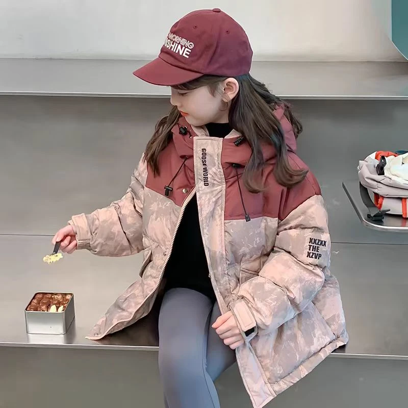 《昊妈家》冬季加厚蓬松潮流休闲   青少年扣码羽绒服