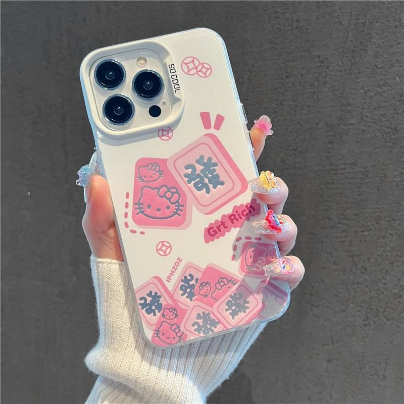 发财凯蒂适用iPhone15手机壳新款苹果13高级网红华为oppo小米vivo