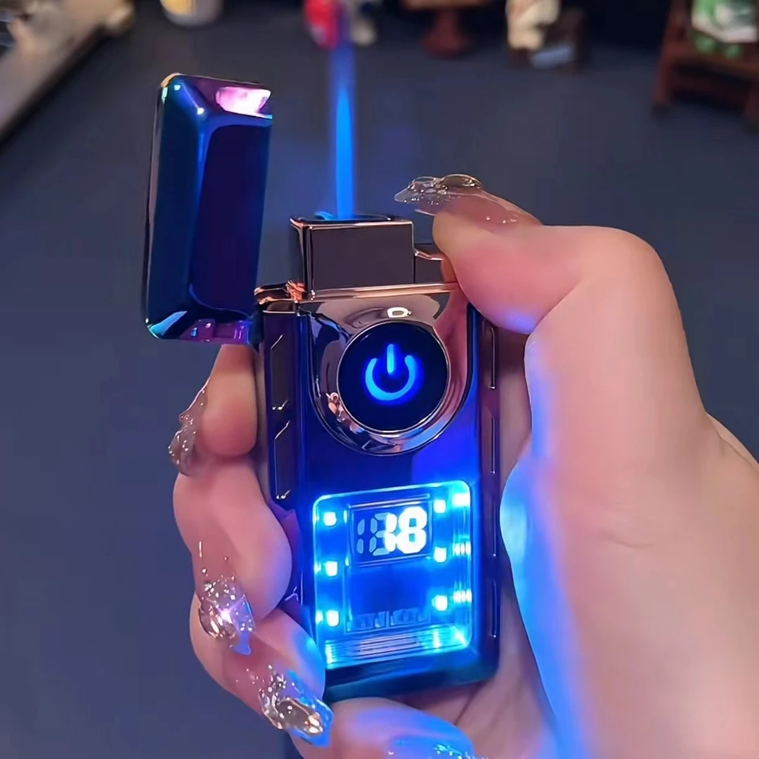 气电两用智能数显可视机芯打火机高档金属网红个性打火机七夕礼物