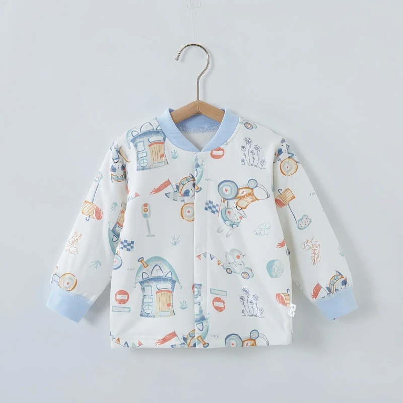 160g宝宝棉服秋冬加厚内胆保暖外套单件上衣纯棉外出棉袄婴儿棉衣