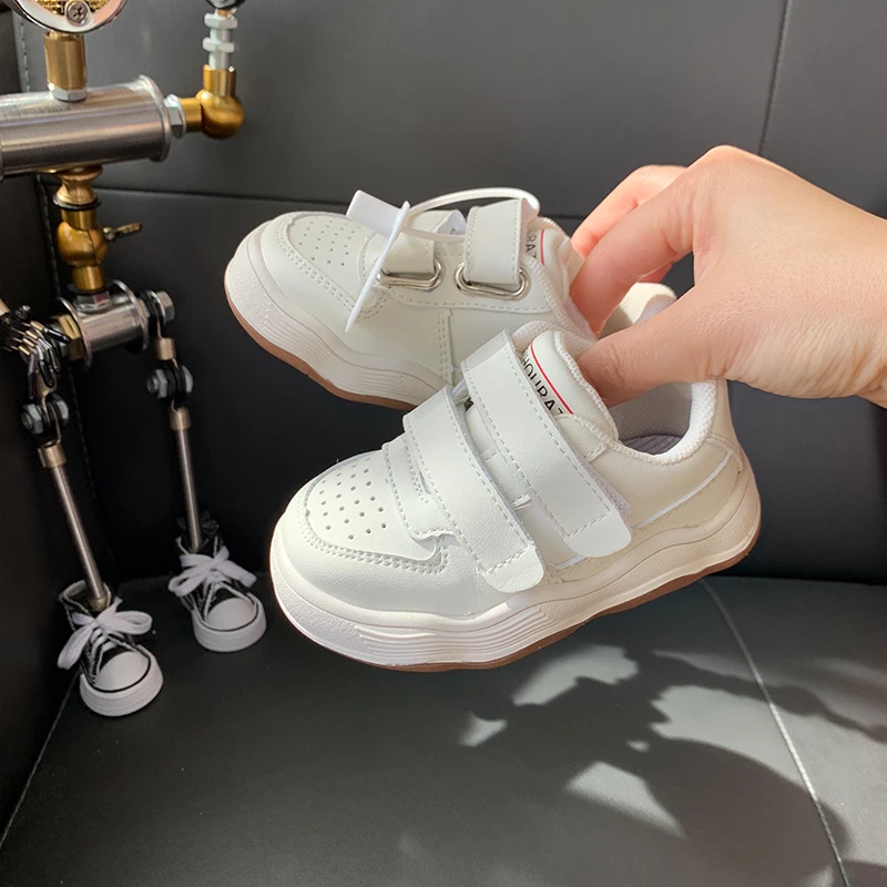 【云白】明星同款波浪小白鞋园鞋儿童学步鞋ins网红爆款潮鞋时尚