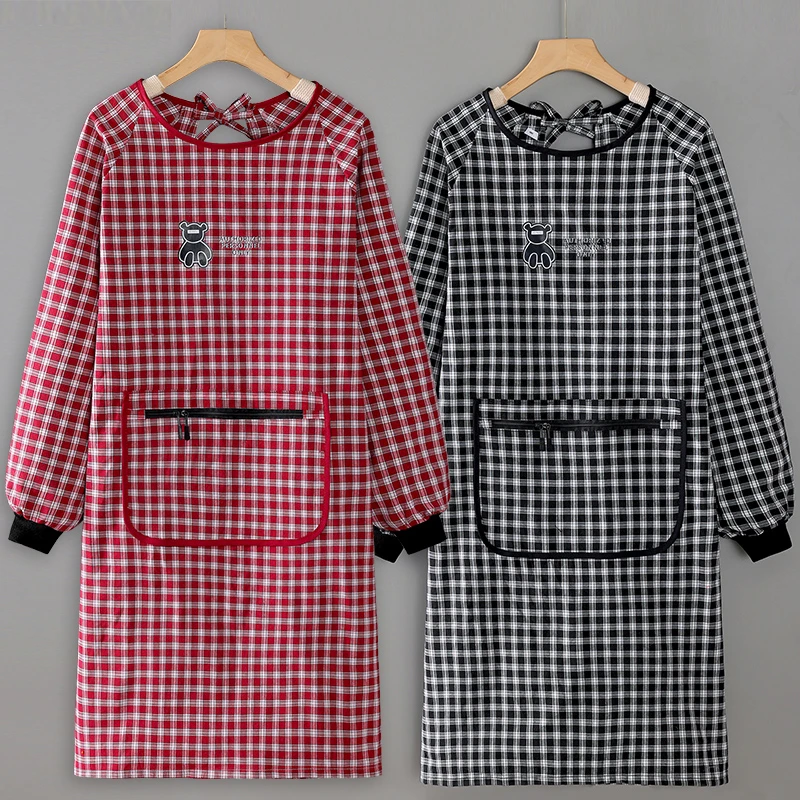 加厚罩衣长袖围裙厨房家用男女工厂家务耐脏工作服耐磨耐脏