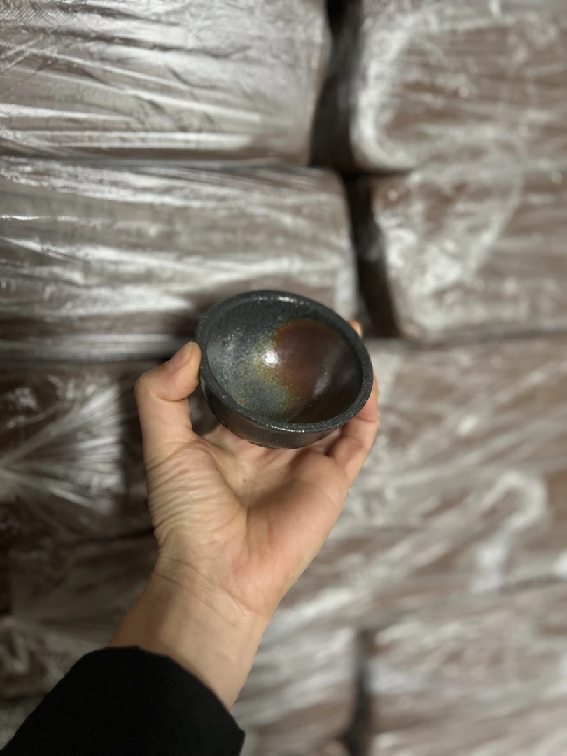 宜兴紫砂壶红皮龙柴烧主人杯