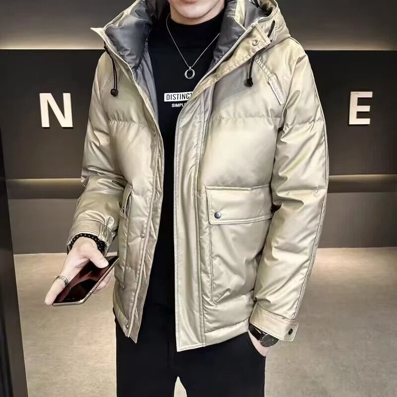 【佳俊家】2022冬季新款男士潮流时尚百搭连帽加厚保暖羽绒服