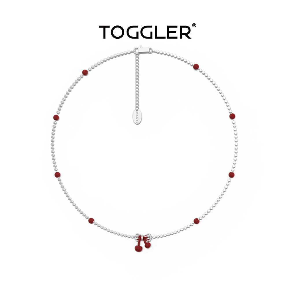 TOGGLER/托格乐 链子925银 小小甜可活动项链时尚红色小众设计感