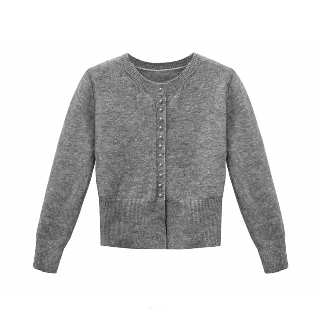 短款打底针织长袖开衫女显瘦百搭上衣Z2325