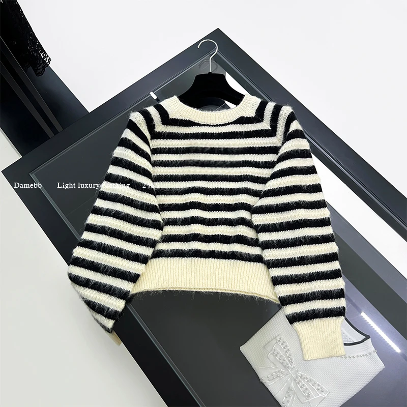 秋冬打底圆领毛衣-24632