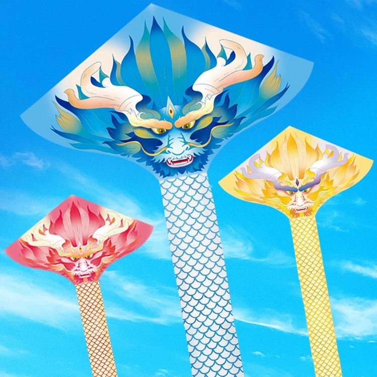 【30米敖丙龙王】原创高档潍坊大型成人风筝 长尾龙风筝 好飞易飞