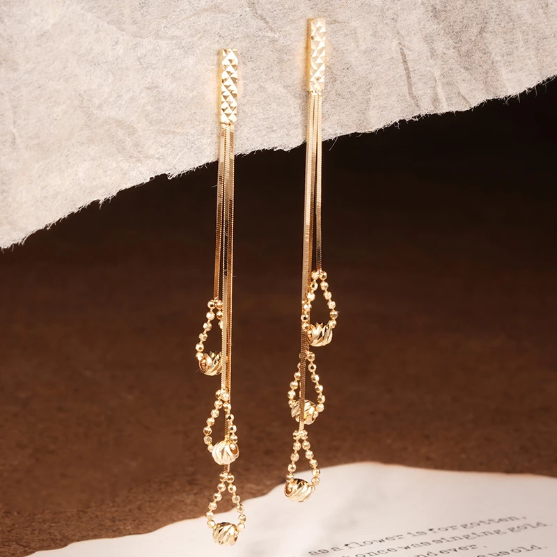 【桃之梦珠宝】雷射珠水滴耳环TKJ240053