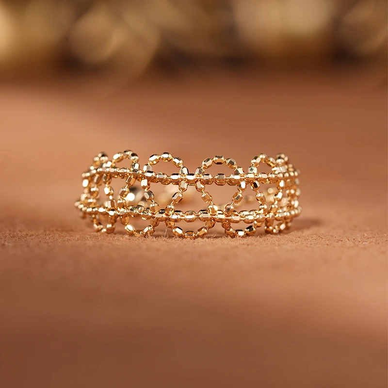 【桃之梦珠宝】TKJ形蕾丝戒指TKJ2300557