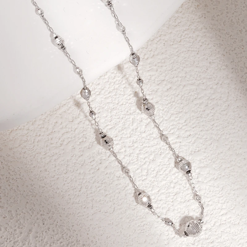 【桃之梦珠宝】K白璀璨珠项链TKJ240079