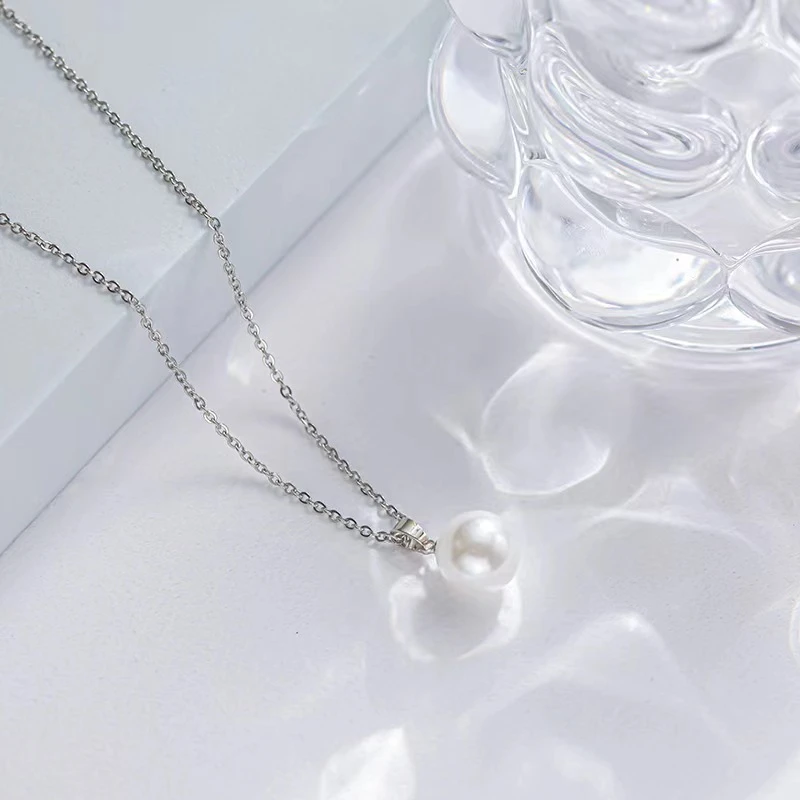 非金属仿珍珠项链 百搭时尚气质项链