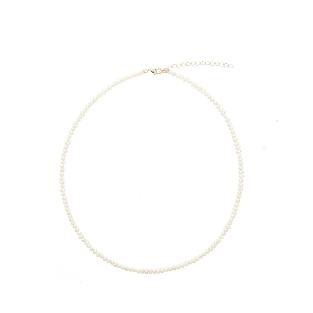 小米珠项链气质百搭小众轻奢 8023