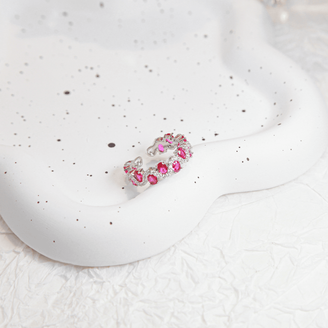 波浪纹理戒指气质百搭小众时尚轻奢 8052