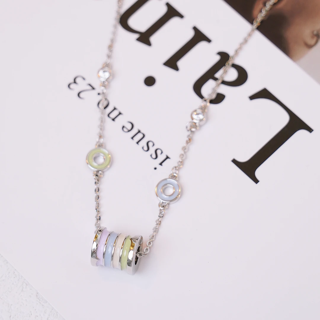 彩虹蛮腰项链气质百搭小众轻奢 8232