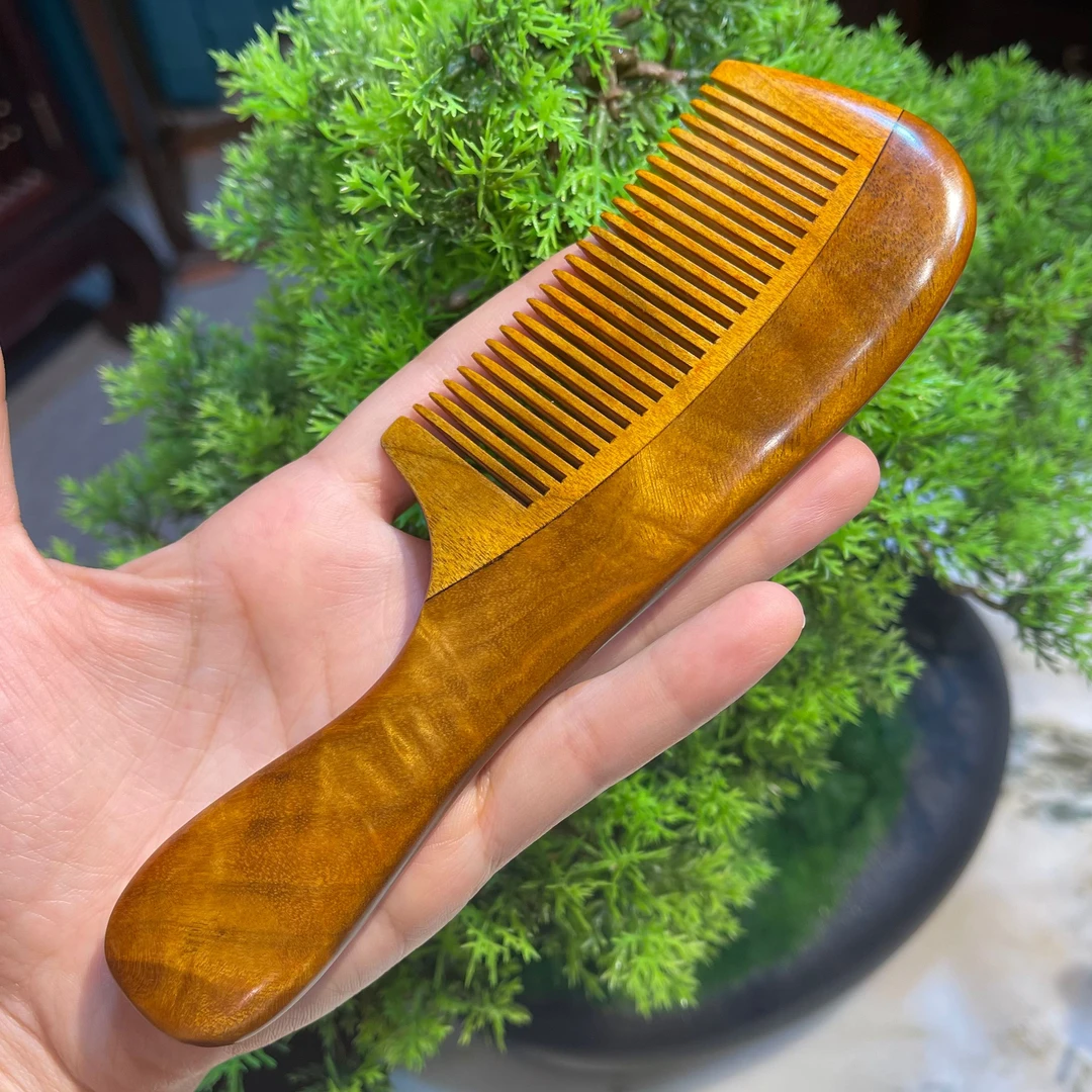 金丝楠木黄料木梳子 送人送礼佳品