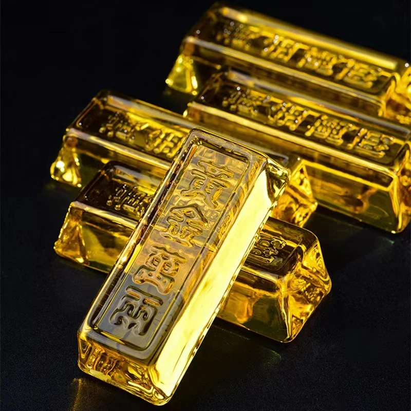经典家居办公室摆件吉祥物中式黄金万两琉璃财神商用纪念品送礼