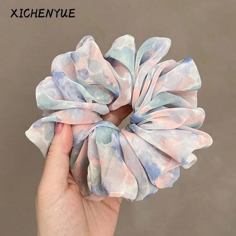 小众设计~法式大肠圈缎面丝绸发圈夏天高级感皮筋甜美扎头绳发绳