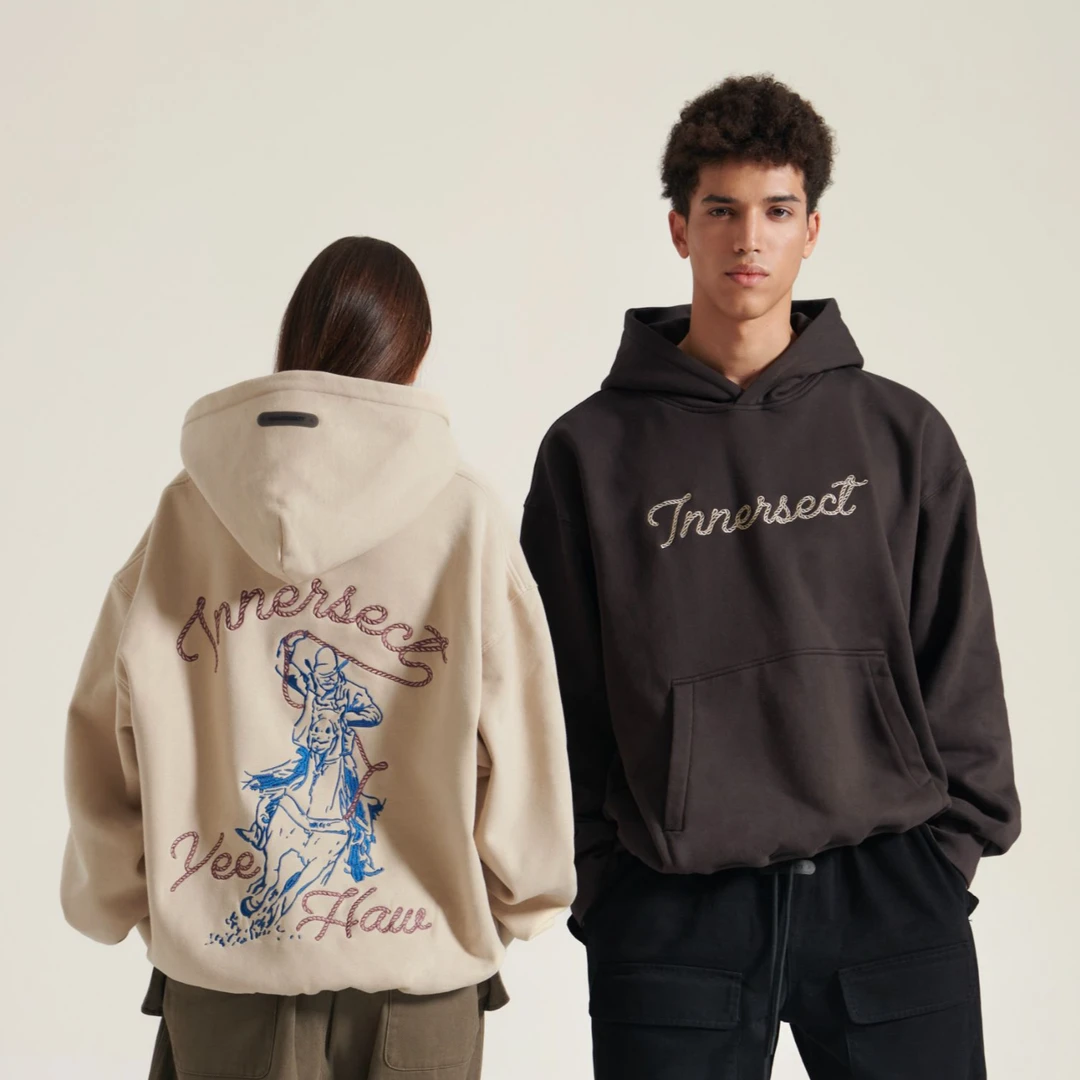 INNERSECT 三生万物牛仔连帽卫衣 INN24FWTHD157