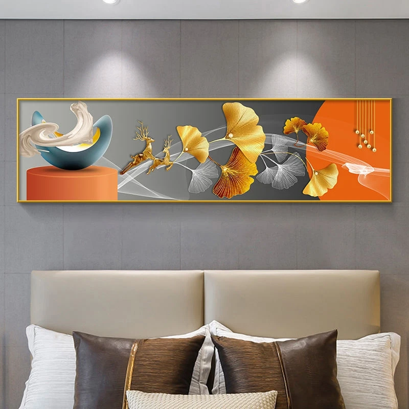 2023新款卧室床头装饰画现代简约主卧房间背景墙挂画客厅墙面壁画
