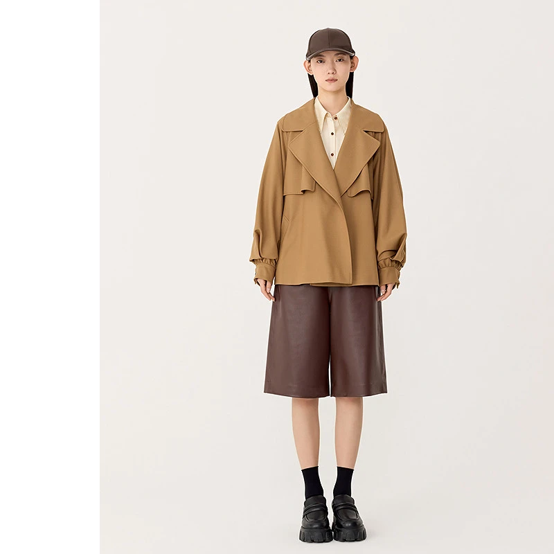 【米儿精选】AUM噢姆卡其色短外套M1EG10738