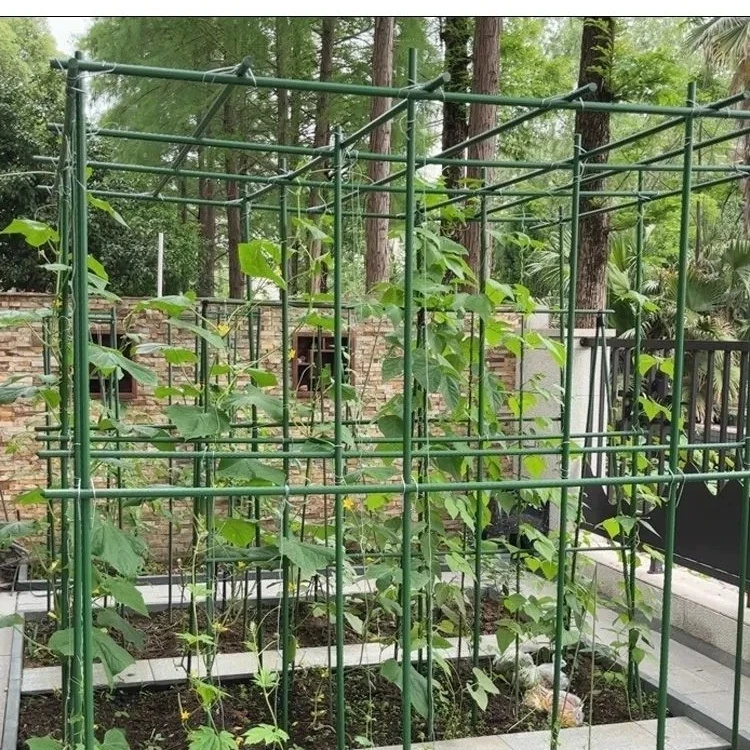 阳台家用暖房支柱棚DIY材料黄瓜番茄豆角百香爬藤架空心包塑钢管