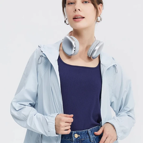 Boton/波顿女士春夏新款防晒衣冰凉丝连帽高端美式上衣时尚女外套