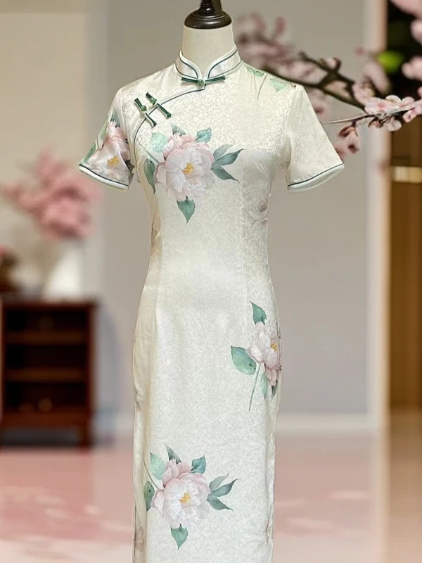 YN D0-6 2025新品气质时尚显瘦修身复古日常少女蕾丝改良旗袍