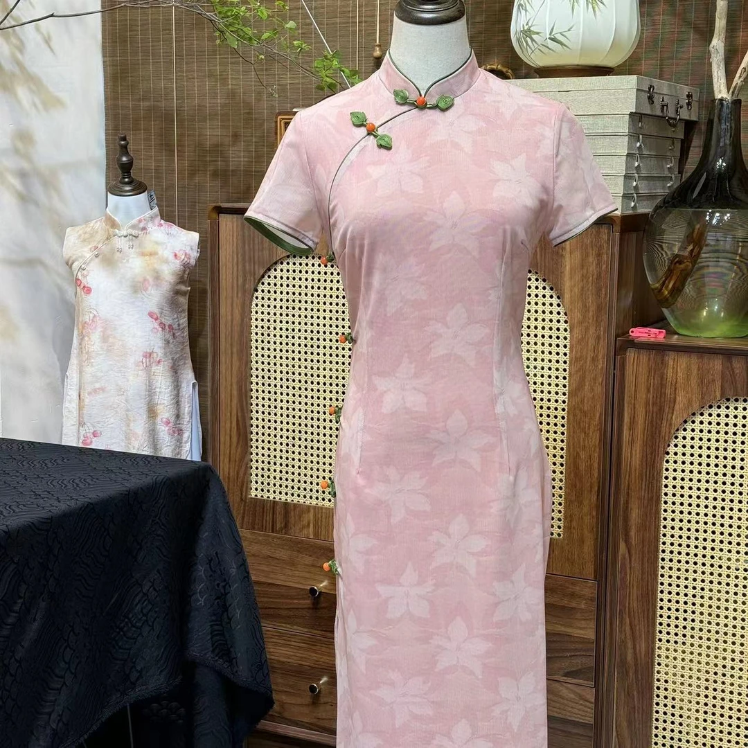 SY-k2025春夏季新品气质时尚显瘦修身改良复古旗袍常中国风旗袍