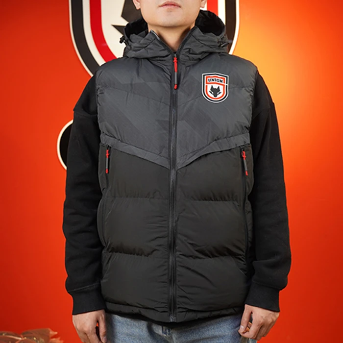 【陕西联合自营】连帽马甲 男女通款 时尚百搭HE3509