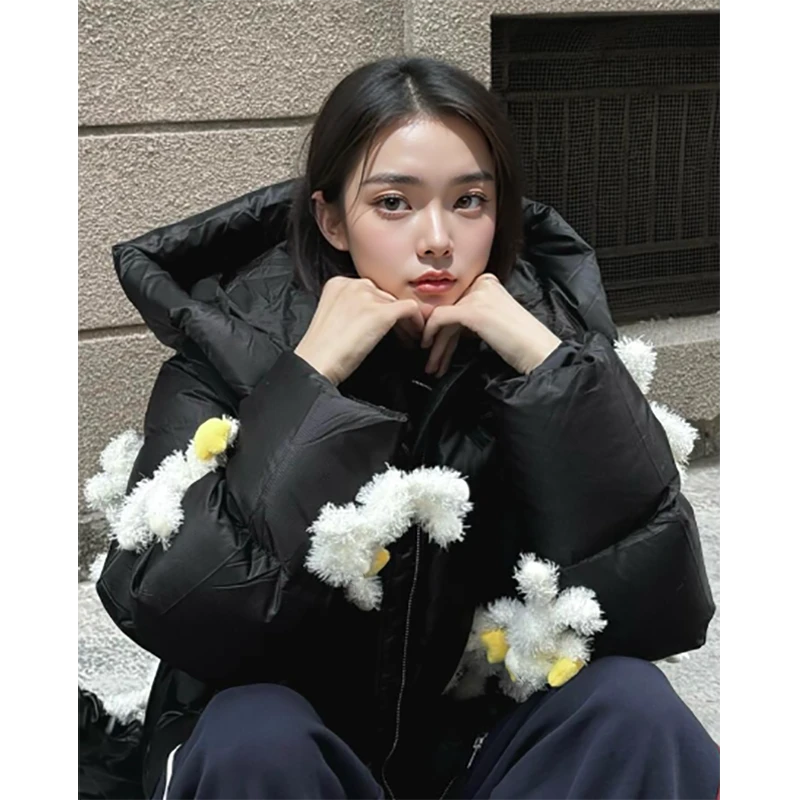 【星星熊】休闲保暖秋冬百搭减龄设计感宽松情侣同款外套HT809