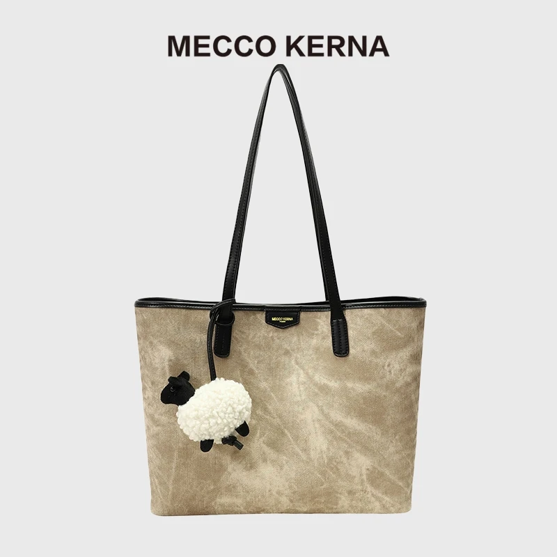 MECCO KERNA小羊市集托特包女2024新款大容量通勤包单肩包MK8810