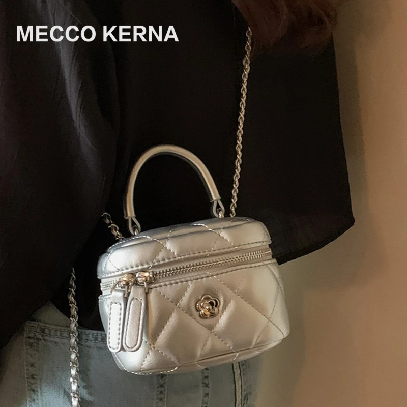 MECCO KERNA 银河山茶盒子包新款手提香风链条包 MK30877