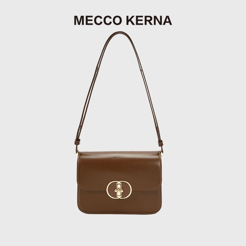 MECCO KERNA焦糖方巧腋下包女2024新款流行通勤单肩斜挎包MK30577