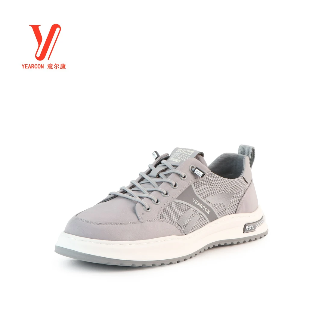 意尔康秋季新款男士休闲板鞋轻便透气上班通勤舒适松紧带时尚男鞋