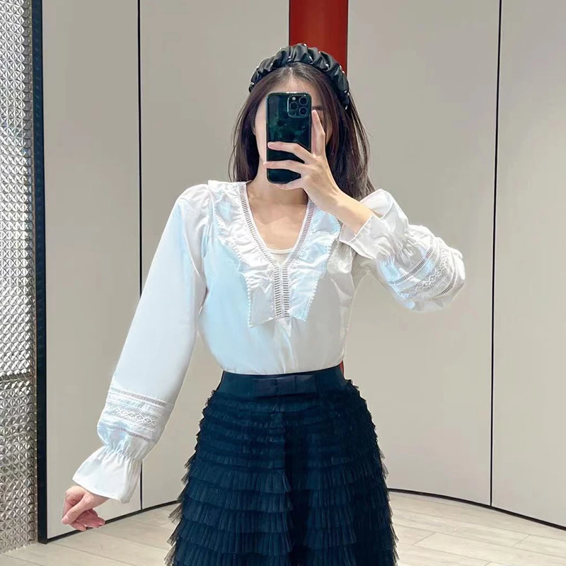 E854 拼边设计款衬衫