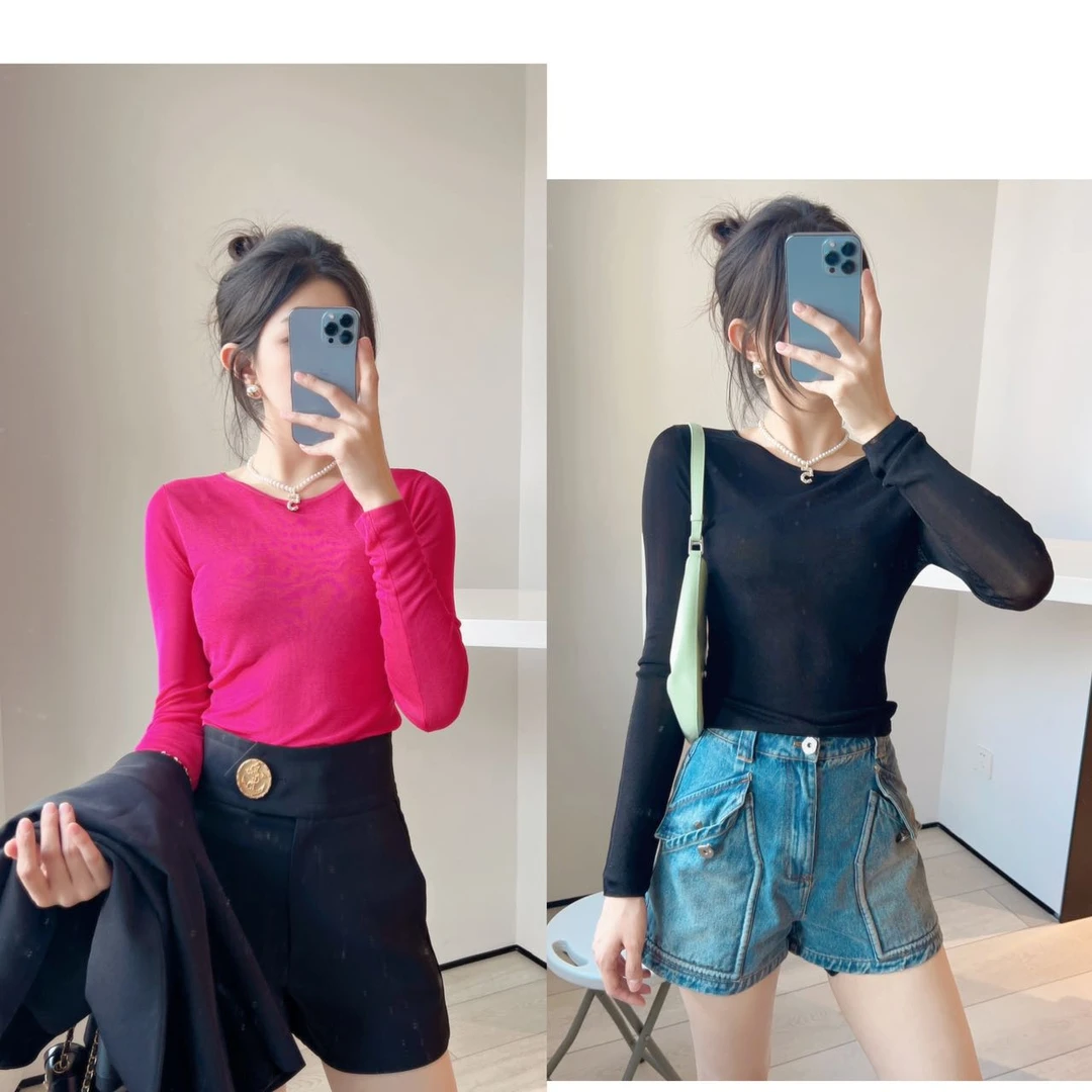 HX4 圆领针织长袖上衣