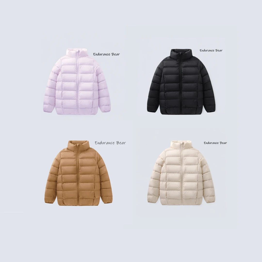 【校服神器】可机洗2024新款亲子男女轻薄款白鸭绒羽绒服保暖外套