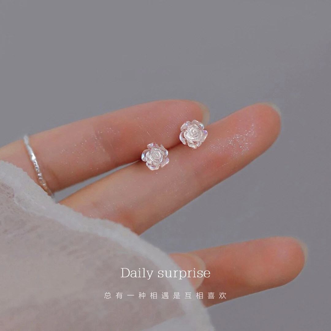 Dailysurprise 足银仿水晶耳饰 足银999夏日甜美耳钉