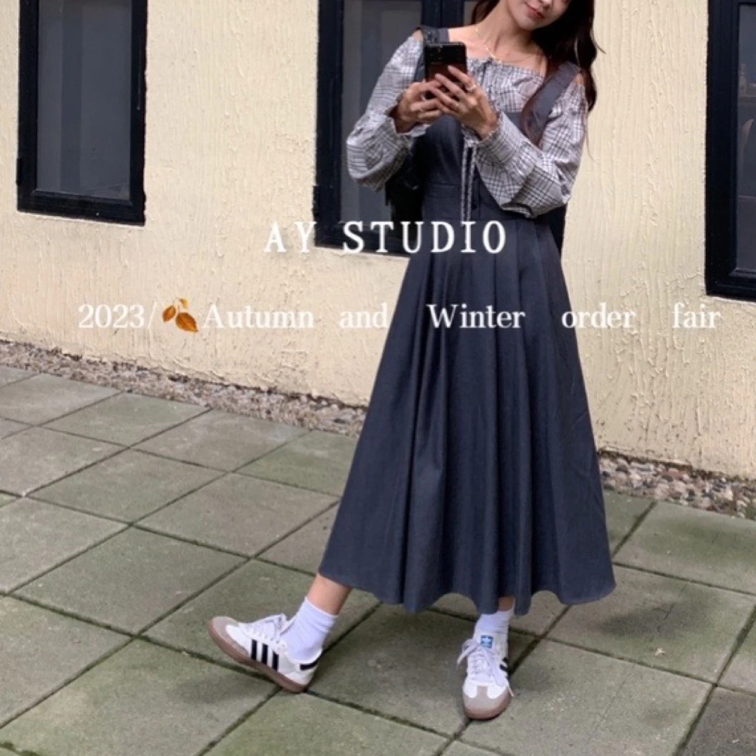 21015新款时尚百搭修身马甲连衣裙