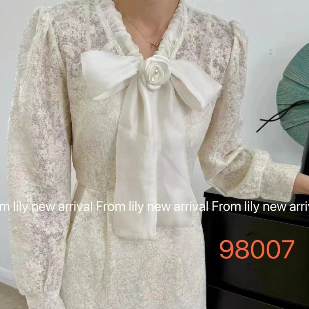 98007新品气质款蕾丝两件套连衣裙