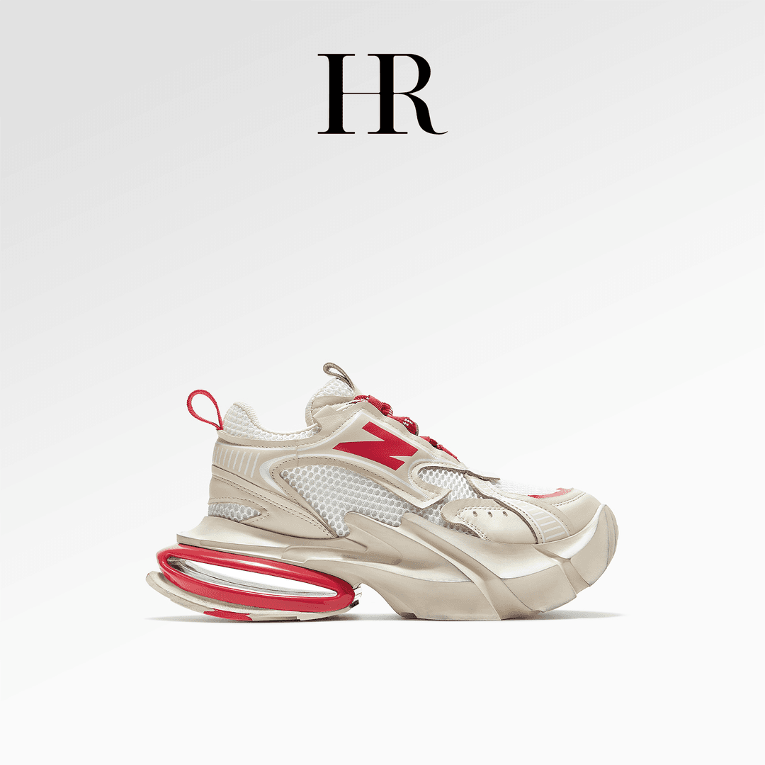 HR/赫莲娜厚底增高老爹鞋女小众设计网面透气高端潮牌休闲运动鞋