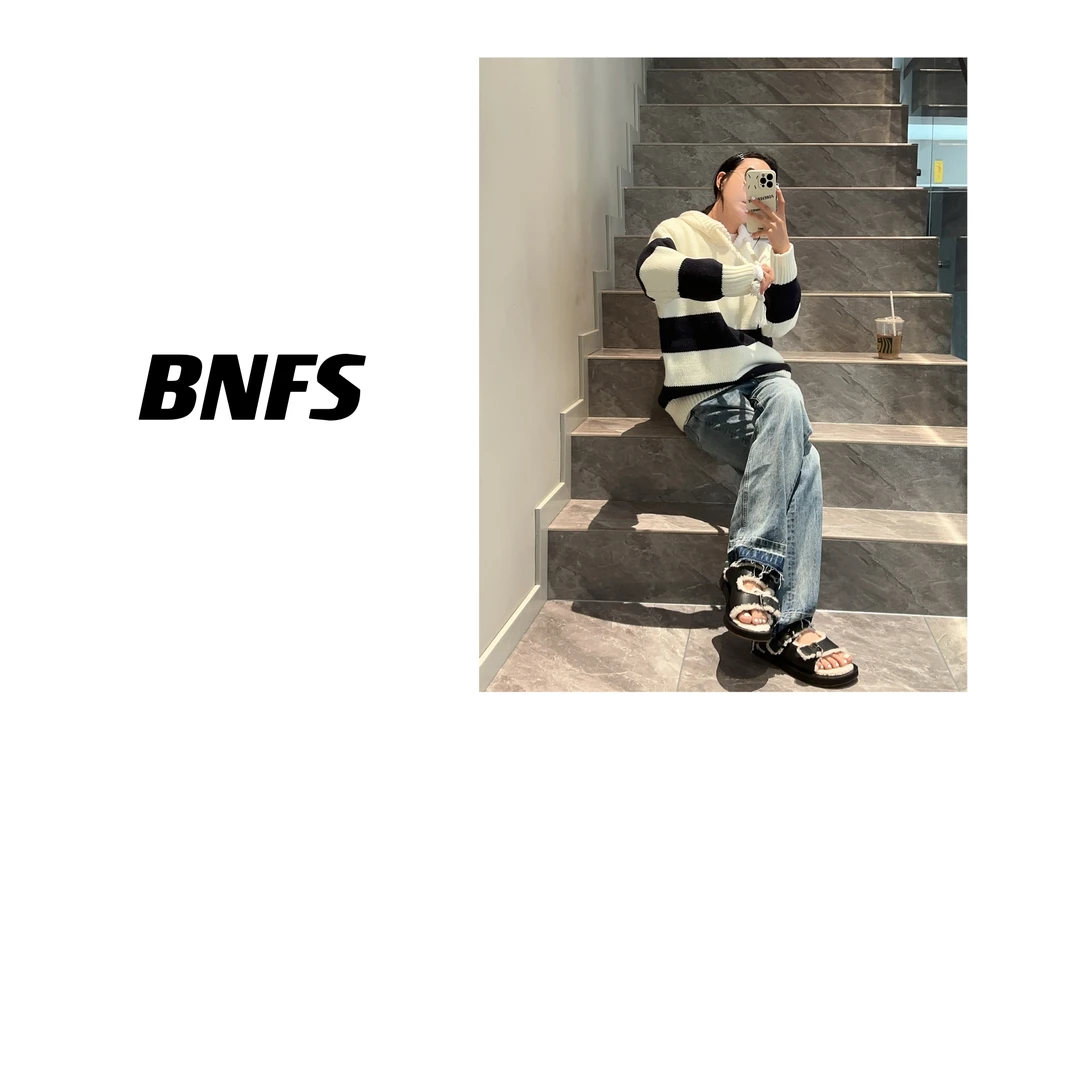 GLMPH-BNFS【学院毛衣】宽松毛衣长袖休闲百搭情侣中性上衣-263