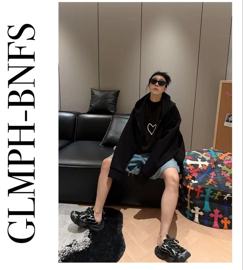 GLMPH-BNFS【江南外套】简约连帽厚款带拉链外套-548