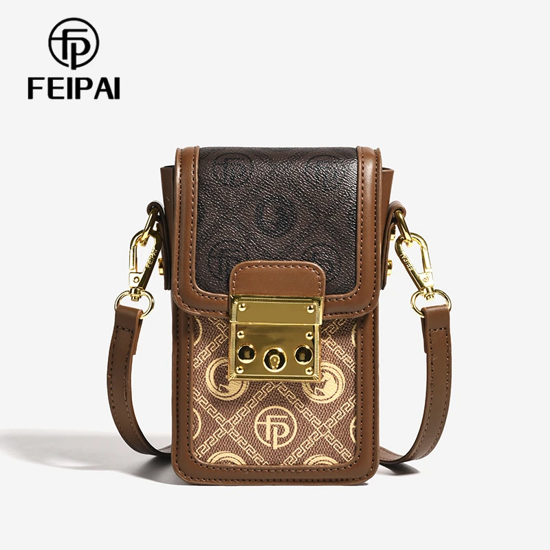 FEIPAI/菲派时尚新款百搭潮流手机包轻奢复古个性斜挎包 1005xh